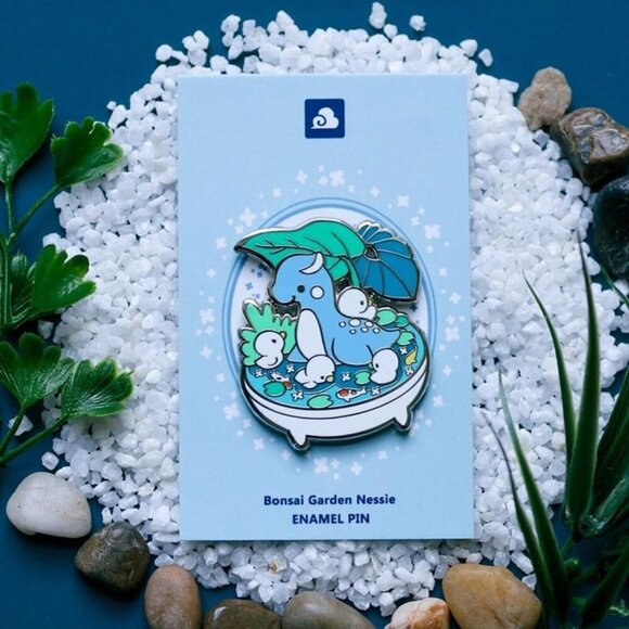 2 for $25 - NEW Lochness Monster Enamel‎ Pin - Fantasy & Mythical Bonsai Garden - Picture 1 of 5